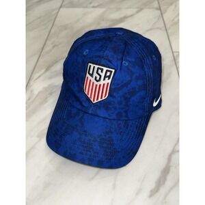 Nike Team USA Baseball Hat Dad Cap Blue Camo Black White Snapback One Size